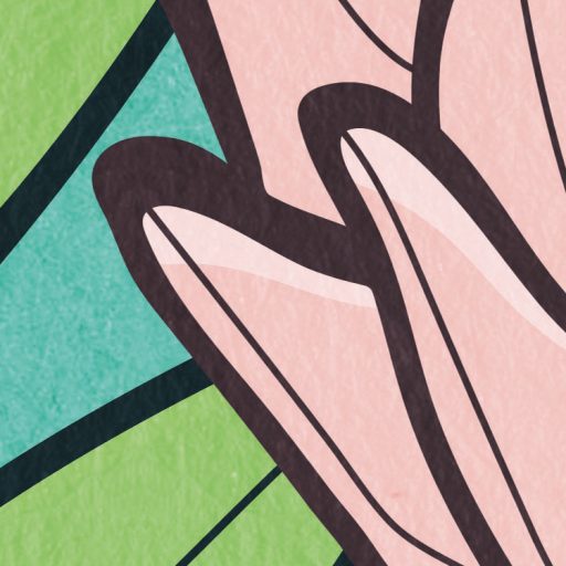 Trópusi ihletésű élénk és részletgazdag egzotikus dzsungel design fissítő türkiz zöld rózsaszín és sötétzöld tónus falpanel