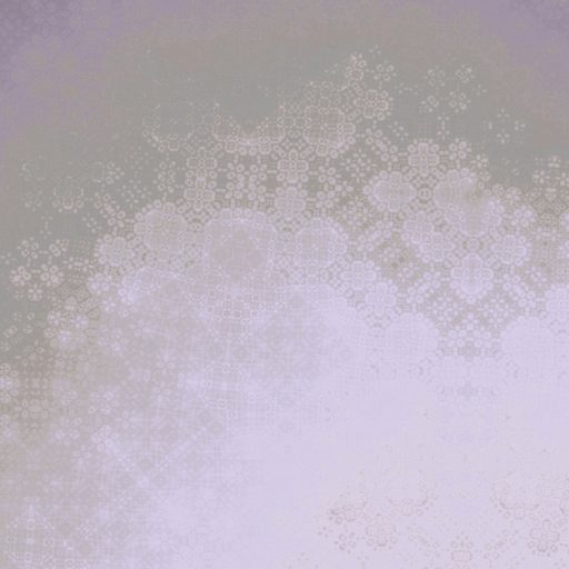 Organikus sejtszerkezetű formákból építkező absztrakt design meleg lágy sárga és levendula-szürke árnyalatok falpanel