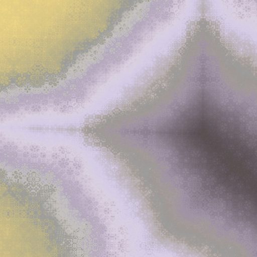 Organikus sejtszerkezetű formákból építkező absztrakt design meleg lágy sárga és levendula-szürke árnyalatok falpanel