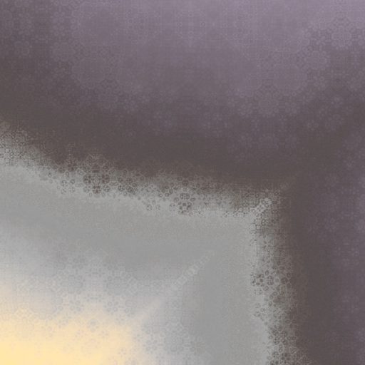 Organikus sejtszerkezetű formákból építkező absztrakt design meleg lágy sárga és levendula-szürke árnyalatok falpanel