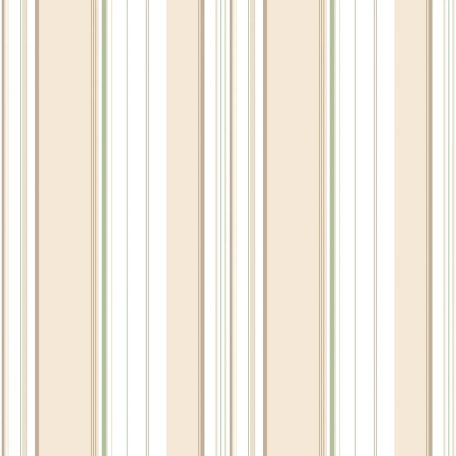 Lenyűgöző csíkos minta feltűnő és változatos csíkozással fehér bézs barna és zöld tónus tapéta