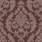 Klasszikus barokk díszítőminta textil háttéren burgundi és arany/aranybarna tónus finom fémes hatás tapéta