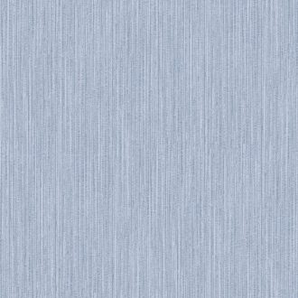   Finom csíkozású strukturált minta csillogó ezüstszálakkal kék és világoskék tónus fémes hatás tapéta 