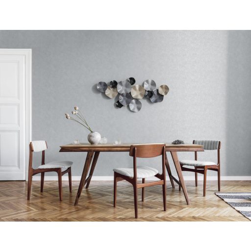 Betonfal amely sohasem alszik! Extrém csillogású és fénylő minta szürke antracit és ezüst tónus fémes hatás tapéta