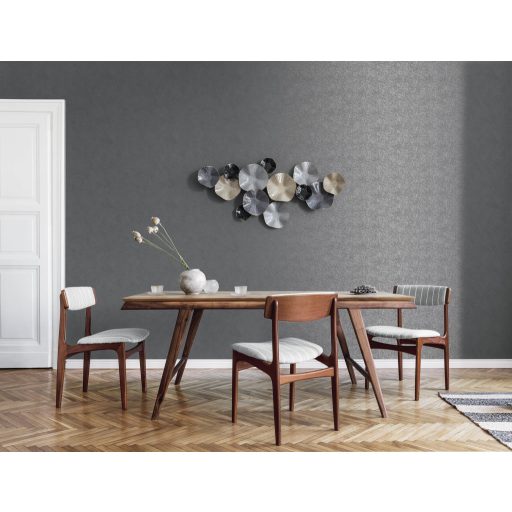 Betonfal amely sohasem alszik! Extrém csillogású és fénylő minta szürke/sötétszürke antracit és ezüst tónus fémes hatás tapéta