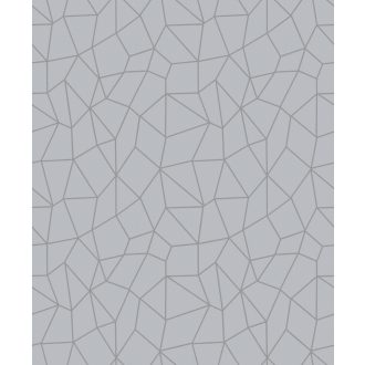   Pókhálóként szétterülő csillogó vonalak absztrakt hálózatmintája elegáns szürke és ezüst tónus fémes hatás tapéta