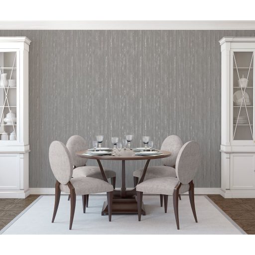 Szórt szemcsék és aranyló vonalak pompás fényjátéka bravúros struktúrminta szürke ezüst és arany fémes hatás tapéta