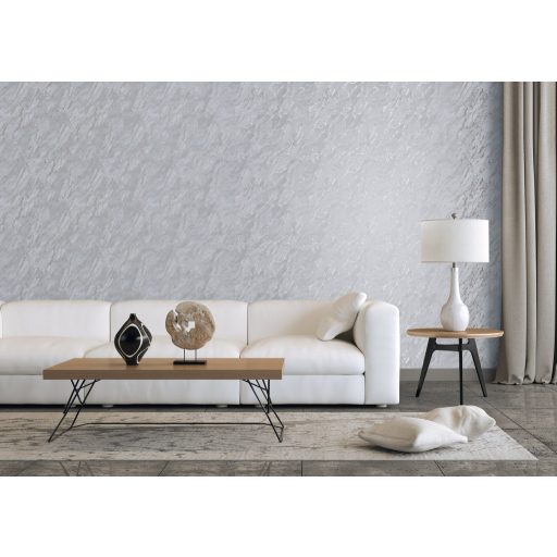 Márványba öntött drámai élmények! Valósághű ábrázolású design szürke és ezüst fémes hatás tapéta