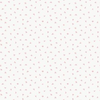   Apró levélkék felhötlen tánca - természetes mikrominta fehér és rózsaszín tónus tapéta