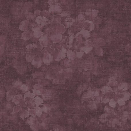 Elegáns virágminta fémes díszítéssel elmosódott háttéren antik rózsaszín és bordó tónus tapéta