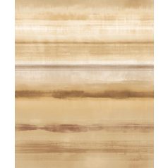   Árnyalt vízszintes csíkozású akvarell festésű minta - egy igazi skandináv krém bézs barna és aranysárga tónus finom fény tapéta