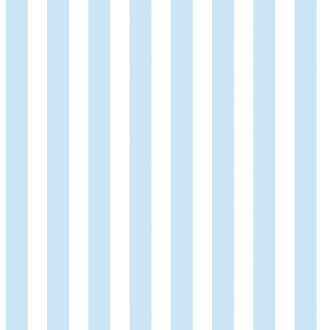   Intelligens "optikai csalás" az enteriőrben - szimmetrikus csíkos minta világoskék/égszínkék és fehér tónus tapéta
