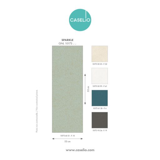 Caselio Green Life /2 101736128 SPARKLE Csillogó pontok sűrű halmaza petrolkék arany tapéta