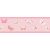 Caselio Girl Power 100894234  Gyerekszobai natur pillangók rózsaszín pink fehér arany bordűr