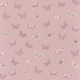 Gyerekszobai natur pillangók rózsaszín lila/orgona szürke meleg fehér dekoranyag