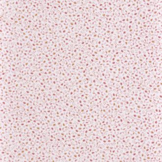 Gyerekszobai natur kis madarak virágok krémfehér rózsaszín konyakszín pink dekoranyag