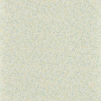  Gyerekszobai natur kis madarak virágok menta jáde mustársárga krémfehér dekoranyag