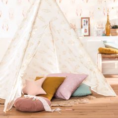   Caselio Girl Power 100944121 Gyerekszobai natur kis csillagok rózsaszín krémfehér dekoranyag