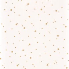   Caselio Girl Power 100952121 Gyerekszobai natur kis csillagok krémfehér arany függöny