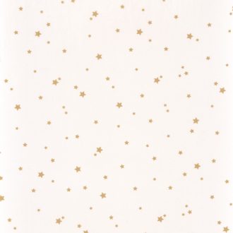   Caselio Girl Power 100952121 Gyerekszobai natur kis csillagok krémfehér arany függöny