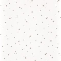   Caselio Girl Power 100959017 Gyerekszobai natur kis csillagok krémfehér ezüst függöny