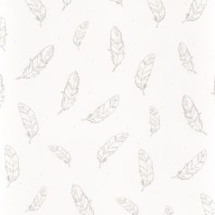 Caselio Girl Power 100969213  Gyerekszobai natur tollak krémfehér ezüst függöny