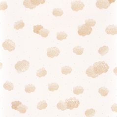   Caselio Girl Power 100972710  Gyerekszobai natur felhők krémfehér arany függöny