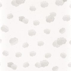   Caselio Girl Power 100979811  Gyerekszobai natur felhők krémfehér ezüst függöny