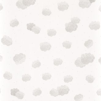   Caselio Girl Power 100979811  Gyerekszobai natur felhők krémfehér ezüst függöny