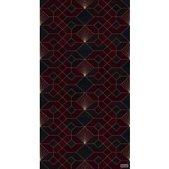   Komar Heritage Edition 1, HX3-010  Coquilles Rouges "Piros  Kagyló" geomerikus minta digitális nyomat