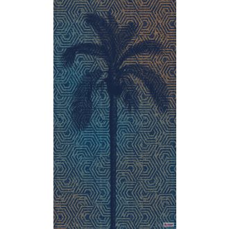   Komar Heritage Edition 1, HX3-012 Silhoutte geometrikus alapon pálmafa sziluettje digitális nyomat