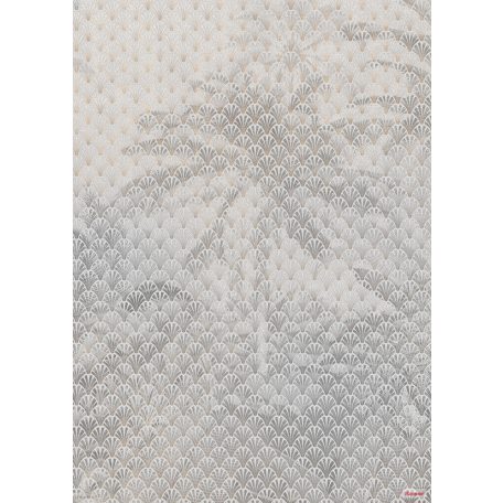 Komar Heritage Edition 1, HX4-014 Veil Geometrikus alapon fátyolosan áttörő fák növényzet digitális nyomat