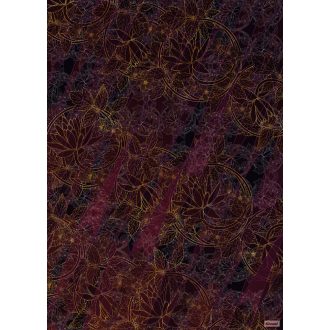   Komar Heritage Edition 1, HX4-024 Lotus keleti díszítőminta lótuszvirág digitális nyomat