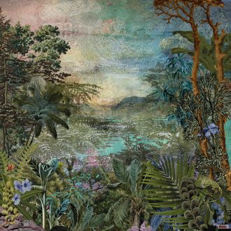   Komar Heritage Edition 1, HX5-044 Cours Fluvial organikus trúpusi tájkép digitális nyomat