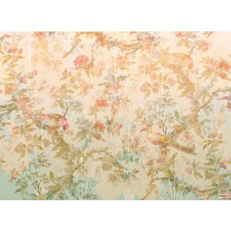   Komar Heritage Edition 1, HX7-060 Oiseau de Paradis Paradicsommadár fás virágos élőhelyén digitális nyomat