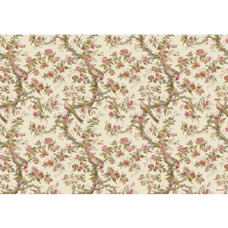   Komar Heritage Edition 1, HX8-022 Heritage organikus virágos paradicsommadarak digitális nyomat