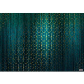   Komar Heritage Edition 1, HX8-047 Mystique Vert Geometrikus 3D fantasztikus színátmenettel digitális nyomat