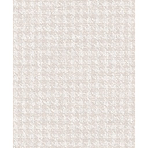 Bonyolult textilmotívum - köznyelvben csirkelábnyom minta krémfehér és pezsgőszín tónus fimom mintafény tapéta