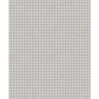   Bonyolult textilmotívum - köznyelvben csirkelábnyom minta szürke és ezüstszürke tónus fimom mintafény tapéta