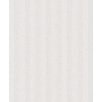   Csíkos durva szövetre emlékeztető apró cikk-cakk minta fehér és krém tónus fémes részletek tapéta