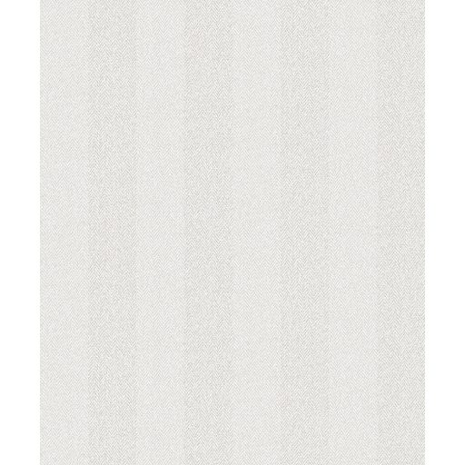 Csíkos durva szövetre emlékeztető apró cikk-cakk minta fehér és krém tónus fémes részletek tapéta