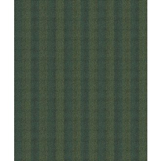   Csíkos durva szövetre emlékeztető apró cikk-cakk minta zöld fekete és arany tónus fémes részletek tapéta