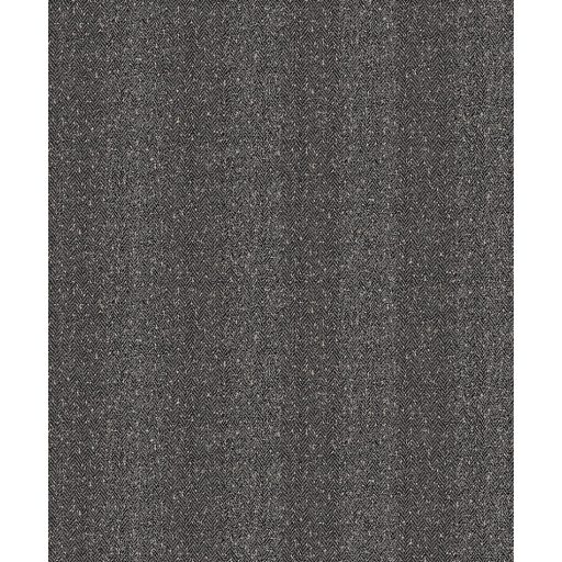 Csíkos durva szövetre emlékeztető apró cikk-cakk minta sötétszürke/antracit és sötétbarna tónus fémes részletek tapéta