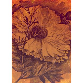   Az év bármely szakában szemet gyönyörködtető meleg árnyalatú virágok naramcs vörös és vöröseslila tónusok falpanel/digitális nyomat