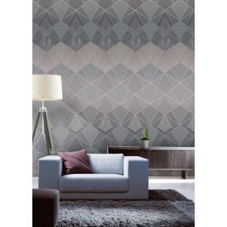   Behang Expresse Timeless INK7153 UP & DOWN DARKER Grafikus design szürke sötétszürke árnyalatok falpanel