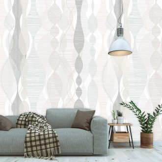   Behang Expresse Timeless INK7174 ABSTRACT Retro stílusú minta halvány szürke szürke bézs vízkék falpanel