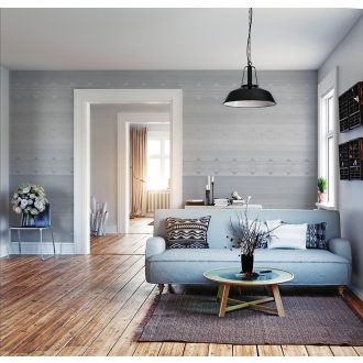   Behang Expresse Timeless INK7171 OSLO GREY Geometrikus grafikus norvég mintás design szürke árnyalatok fehér falpanel