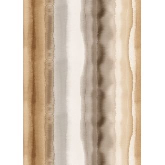   Behang Expresse Esbjerg INK7503 FONTAINEBLEAU Akvarell csíkos minta krémfehér bézs barna szürke falpanel