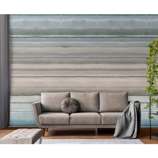 Behang Expresse Esbjerg INK7507 GOTHENBURG Vintage vízszintes csíkozású bézs kék zöldeskék szürkéabarna szürke falpanel