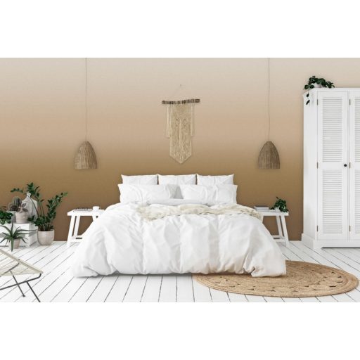 Behang Expresse Esbjerg INK7509 BERGEN Kontrasztos vízszintes színátmenet bézs homokszín homoksárga barna falpanel